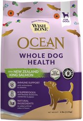 Wishbone Ocean New Zealand Whole Dog Health Adult Grain-Free King Salmon Dry Dog Food, 4-lb bag