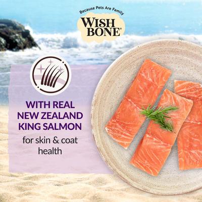 Show full view: Wishbone Ocean New Zealand Whole Dog Health Adult Grain-Free King Salmon Dry Dog Food, 4-lb bag slide 3 of 9