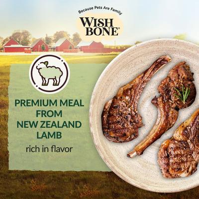 Show full view: Wishbone Pasture New Zealand Lamb Grain-Free Complete Cat Health Dry Cat Food, 4-lb bag slide 4 of 11