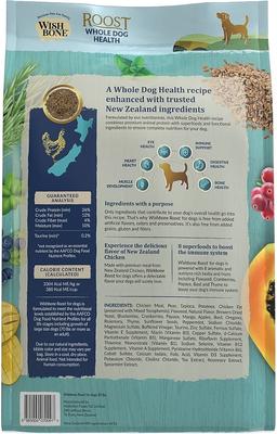 Show full view: Wishbone Roost New Zealand Whole Dog Health Adult Grain-Free Chicken Dry Dog Food, 20-lb bag slide 9 of 9