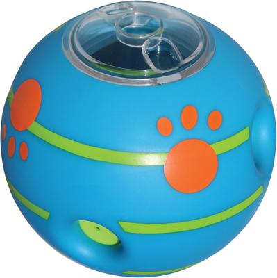 Show full view: Wobble Wag Giggle Treat Dispensing Squeaky Ball Dog Toy, Blue slide 9 of 11