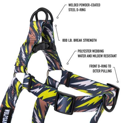 Show full view: Wolfgang CamoBolt Comfort No Pull Step In Back Clip Dog Harness, Small: 12 to 18-in chest slide 2 of 3