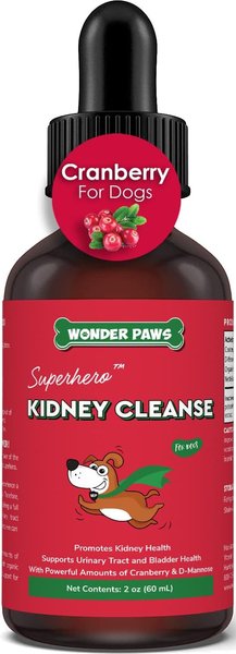 Wonder Paws Cranberry Relief Kidney Support Supplement for Dogs, 2-oz bottle