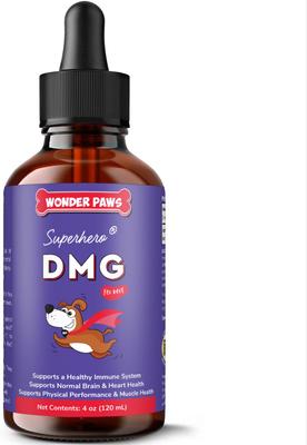 Show full view: Wonder Paws DMG Support Immune Health Performance Liquid Supplement for Dogs, 4-fl oz bottle slide 1 of 10