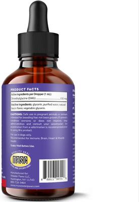 Show full view: Wonder Paws DMG Support Immune Health Performance Liquid Supplement for Dogs, 4-fl oz bottle slide 3 of 10