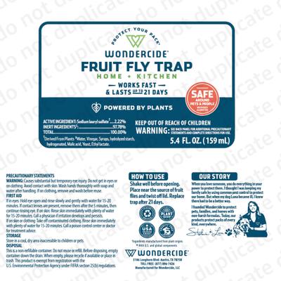 Show full view: Wondercide Fruit Fly Home & Kitchen Trap, 5.4-fl oz bottle slide 7 of 10