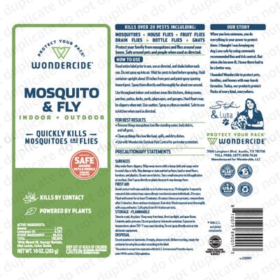 Show full view: Wondercide Mosquito & Fly Indoor & Outdoor Aerosol Spray, 10-fl oz bottle slide 6 of 8
