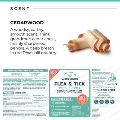 Show full view: Wondercide Natural Flea, Tick & Mosquito Spray for Dogs & Cats, Cedarwood, 32-fl oz bottle slide 8 of 11