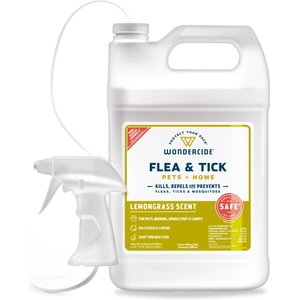 Wondercide Natural Flea, Tick & Mosquito Spray for Dogs & Cats, Lemongrass, 128-fl oz bottle