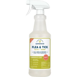 Wondercide Natural Flea, Tick & Mosquito Spray for Dogs & Cats, Lemongrass, 32-fl oz bottle