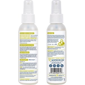 Wondercide Natural Flea, Tick & Mosquito Spray for Dogs & Cats, Lemongrass, 4-fl oz bottle