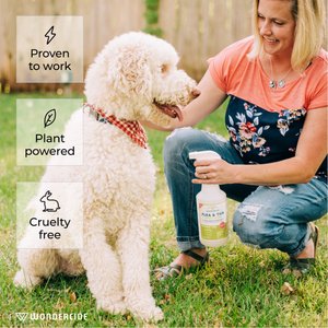 Wondercide Natural Flea, Tick & Mosquito Spray for Dogs & Cats, Lemongrass, 4-fl oz bottle