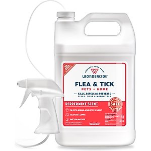 Wondercide Natural Flea, Tick & Mosquito Spray for Dogs & Cats, Peppermint, 128-fl oz bottle