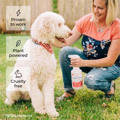 Show full view: Wondercide Natural Flea, Tick & Mosquito Spray for Dogs & Cats, Peppermint, 16-fl oz bottle slide 4 of 11
