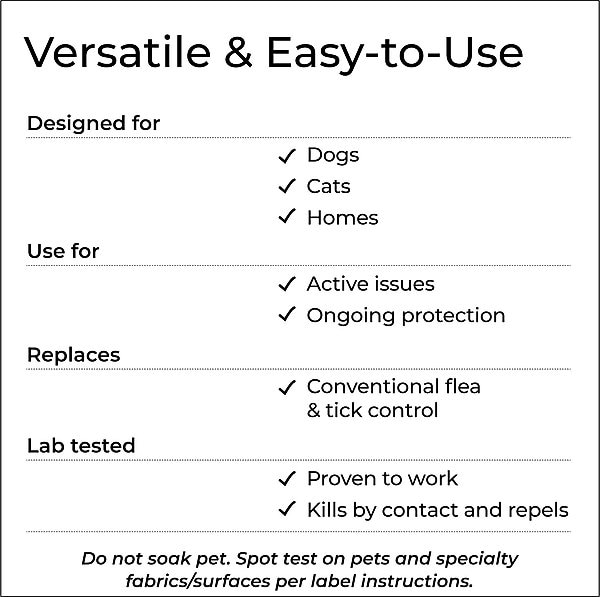 Wondercide Natural Flea, Tick & Mosquito Spray for Dogs & Cats, Rosemary