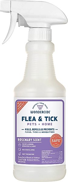 Show full view: Wondercide Natural Flea, Tick & Mosquito Spray for Dogs & Cats, Rosemary, 16-fl oz bottle slide 1 of 11