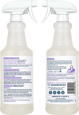 Show full view: Wondercide Natural Flea, Tick & Mosquito Spray for Dogs & Cats, Rosemary, 32-fl oz bottle slide 2 of 11
