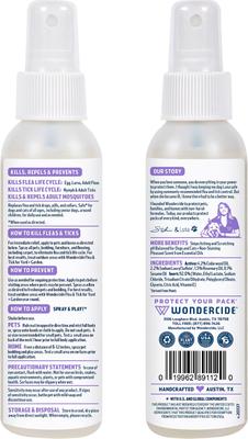 Show full view: Wondercide Natural Flea, Tick & Mosquito Spray for Dogs & Cats, Rosemary, 4-fl oz bottle slide 2 of 11