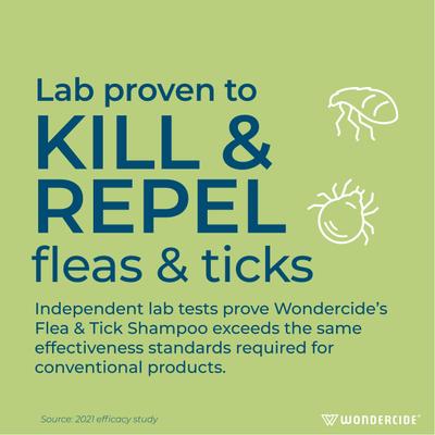 Show full view: Wondercide Natural Flea & Tick with Essential Oils Dog & Cat Shampoo, Peppermint, 12-fl oz bottle slide 3 of 10