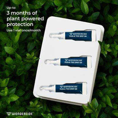 Show full view: Wondercide Spot-On Flea & Tick Repellent with Natural Essential Oils for Large Dogs, Peppermint, 3 doses (3-month supply) slide 5 of 9