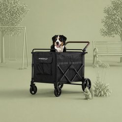 Wonderfold Max Wagon Dog Stroller, Black