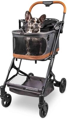 Show full view: Wonderfold P2 Cat & Dog Stroller, Graphite Grey slide 5 of 10