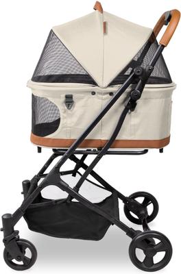 Show full view: Wonderfold P2 Cat & Dog Stroller, Sandy Beige slide 3 of 9