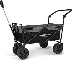 Wonderfold Utility Outdoor Beach Tires Dog & Cat Wagon, Black/Gray