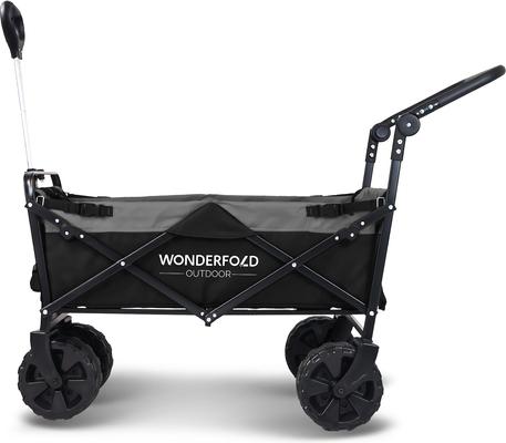 Show full view: Wonderfold Utility Outdoor Beach Tires Dog & Cat Wagon, Black/Gray slide 3 of 9