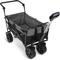 Show in main carousel: Wonderfold Utility Outdoor Beach Tires Dog & Cat Wagon, Black/Gray slide 7 of 9
