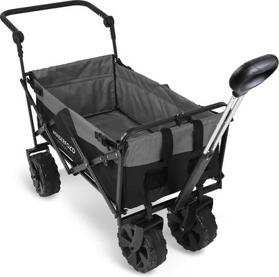 Show full view: Wonderfold Utility Outdoor Beach Tires Dog & Cat Wagon, Black/Gray slide 7 of 9