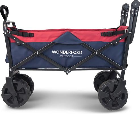 Show full view: Wonderfold Utility Outdoor Beach Tires Dog & Cat Wagon, Navy/Red slide 3 of 8