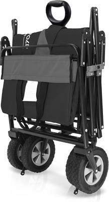 Show full view: Wonderfold Utility Outdoor Dog & Cat Wagon, Black/Gray slide 3 of 9