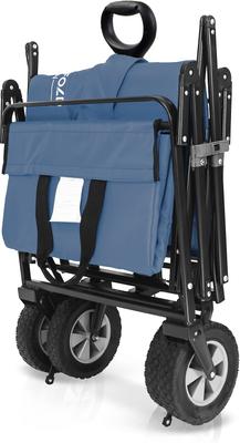 Show full view: Wonderfold Utility Outdoor Dog & Cat Wagon, Blue slide 3 of 10