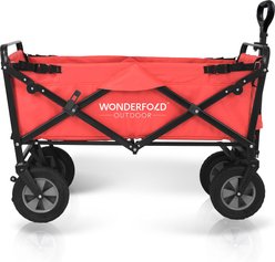 Wonderfold Utility Outdoor Dog & Cat Wagon, Red