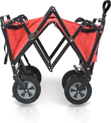 Wonderfold Utility Outdoor Dog & Cat Wagon, Red slide 2 of 9