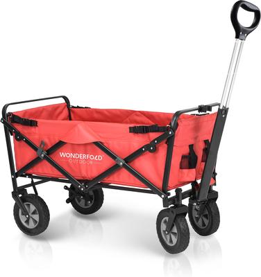 Show full view: Wonderfold Utility Outdoor Dog & Cat Wagon, Red slide 7 of 10