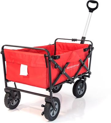 Show full view: Wonderfold Utility Outdoor Dog & Cat Wagon, Red slide 8 of 10