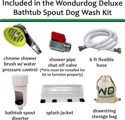 Wondurdog Deluxe Bathtub Spout Dog & Cat Wash Kit slide 2 of 7
