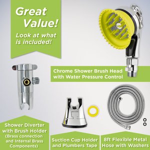 Wondurdog Deluxe Indoor Dog & Cat Washing Shower Kit