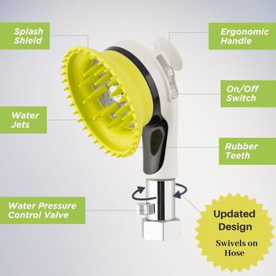 Show full view: Wondurdog Dog Washing & Paw Rinse Outdoor Garden Hose Nozzle Attachment slide 2 of 11