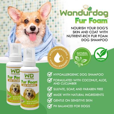 Show full view: Wondurdog Fur Foam Dog Shampoo, 16.9-fl oz bottle slide 3 of 9