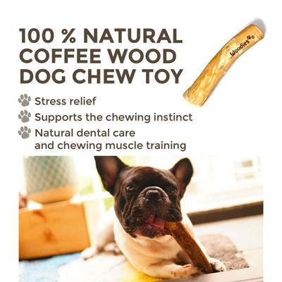 Show full view: Woodies Coffee Wood Large Dog Chew, 1 count slide 4 of 10
