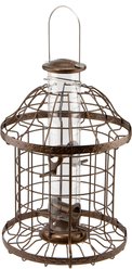 Woodlink Caged 4-Port Tube Wild Bird Feeder, 1.25-lb