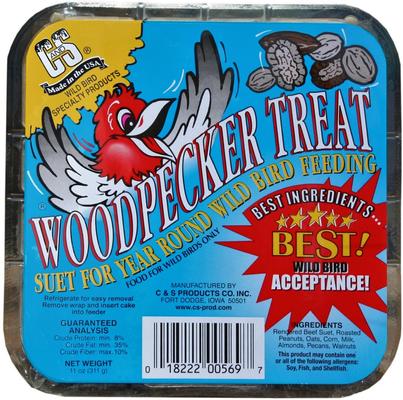 Show full view: Woodpecker Starter Kit - Wild Delight Wild Bird Food, C&S Suet Food, Suet Basket Feeder slide 5 of 9