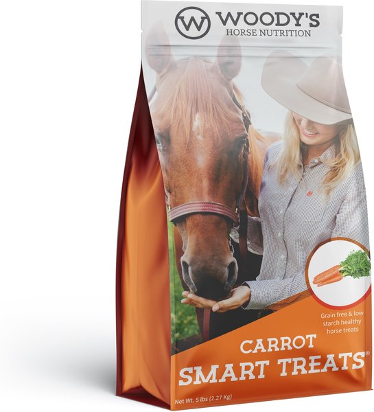 Show full view: WOODY'S Smart Treats Carrot Flavor Grain-Free Horse Treats, 5-lb bag slide 1 of 1