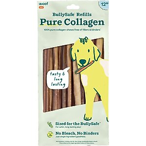 Woof All-Natural Collagen Sticks Dog Treats, 12-inch, 10 count