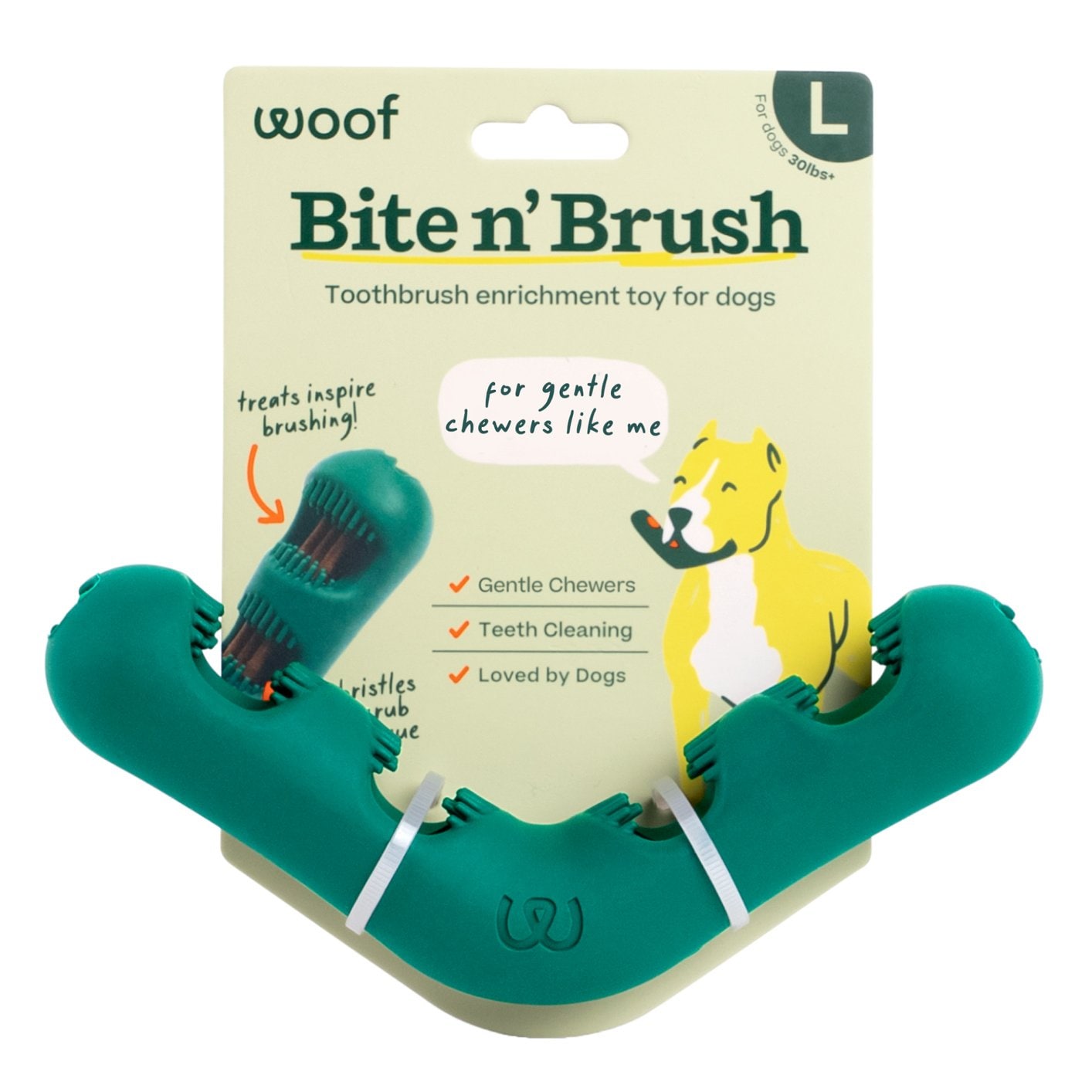 Product Reviews for WOOF Bite n' Brush Dog Toothbrush Toy Dental