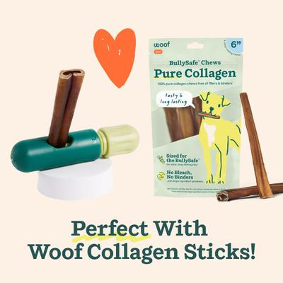 Show full view: Woof BullySafe Dog Chew Treat Holder, Green slide 5 of 7