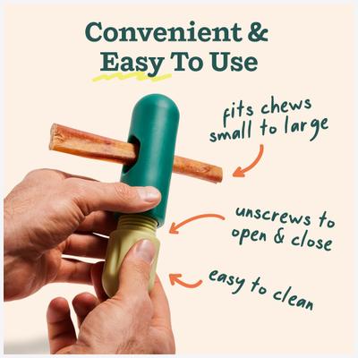 Show full view: Woof BullySafe Dog Chew Treat Holder, Green slide 4 of 7